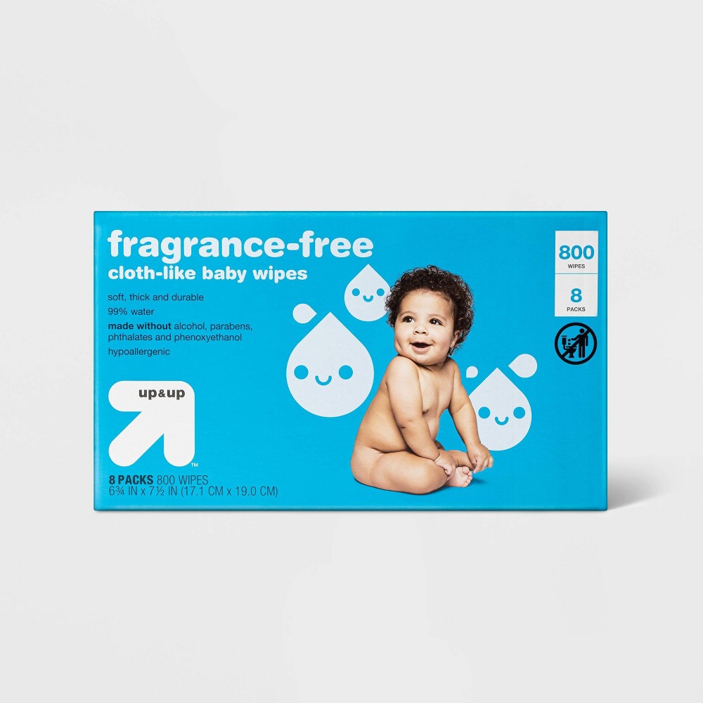Fragrance Free Baby Wipes Refill Pack - 800ct - up&up - Bellso